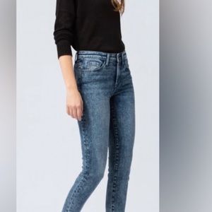 Flying monkey acid wash jeans